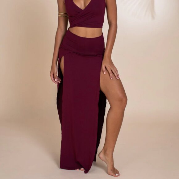 NWTCleopatra Slit Skirt - Scarlett Rose ROYAL CODES